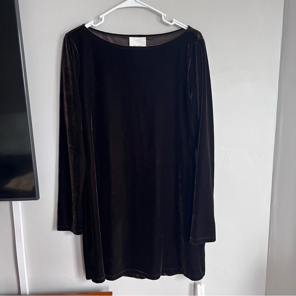 NWT Reformation Jaelynn Knit Dress Deep Brown Velvet L - Picture 5 of 10